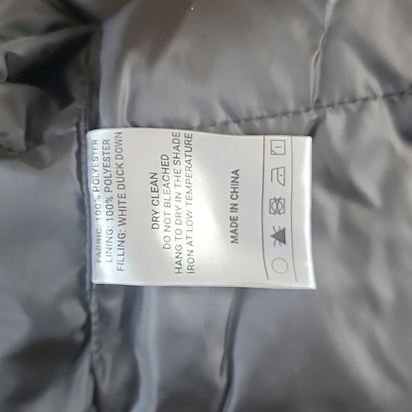 Lit Stouthearted duck down winter parka NWOT hooded pockets oversized black S - Picture 7 of 17